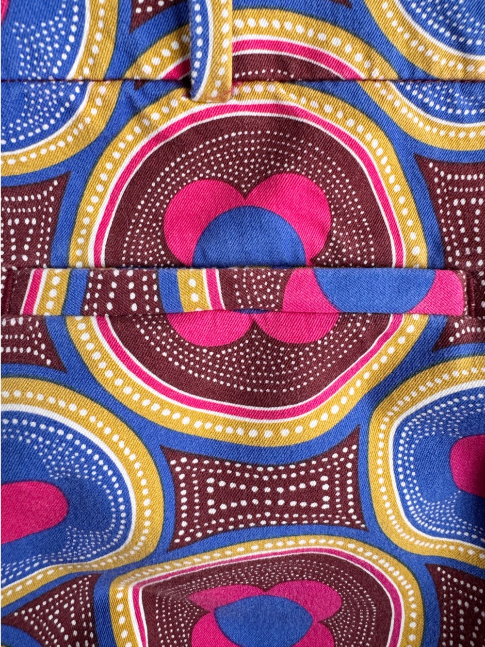 ANTHROPOLOGIE The Essential Slim Cropped Trouser in Geometric Poppy Print - Picture 14 of 15